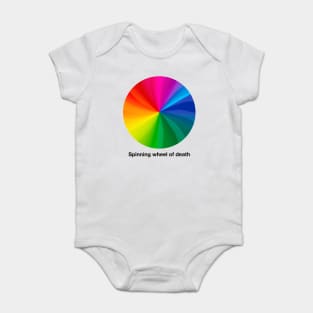 Spinning wheel of death Baby Bodysuit